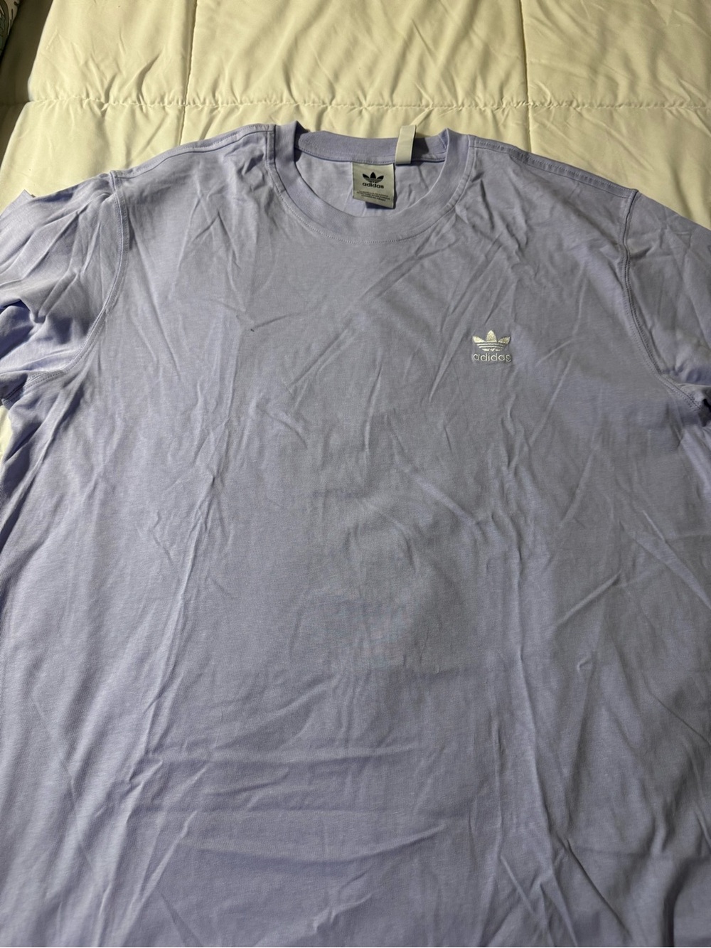 adidas Men’s Light Lavender Trefoil Short Sleeve Tee